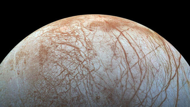 Surface of Europa as captured by NASA’s Juno spacecraft
